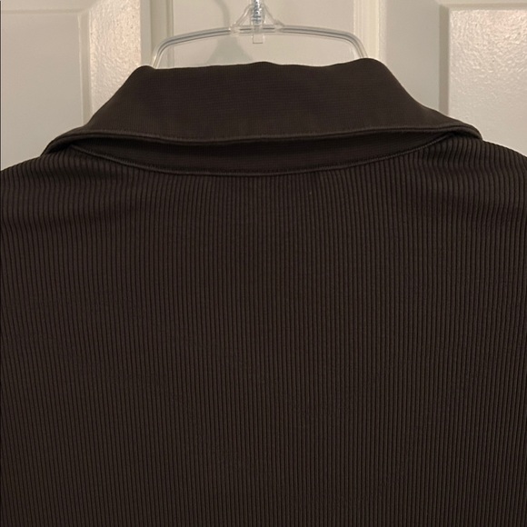 Veronica Beard Kearney Long Sleeved Polo Top Dark Umber (brown) size S NWOT - Picture 13 of 13